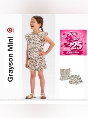 Grayson Mimi 3T Flutter Sleeve Leopard print outfit